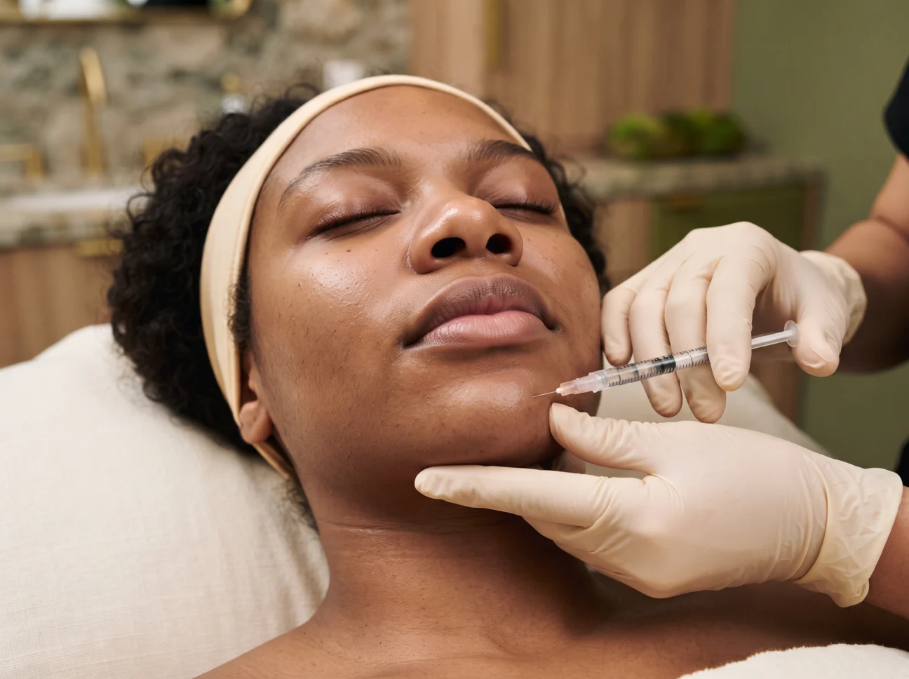 Chin filler treatment planning at AETÉ Skin Ritual in Marylebone London