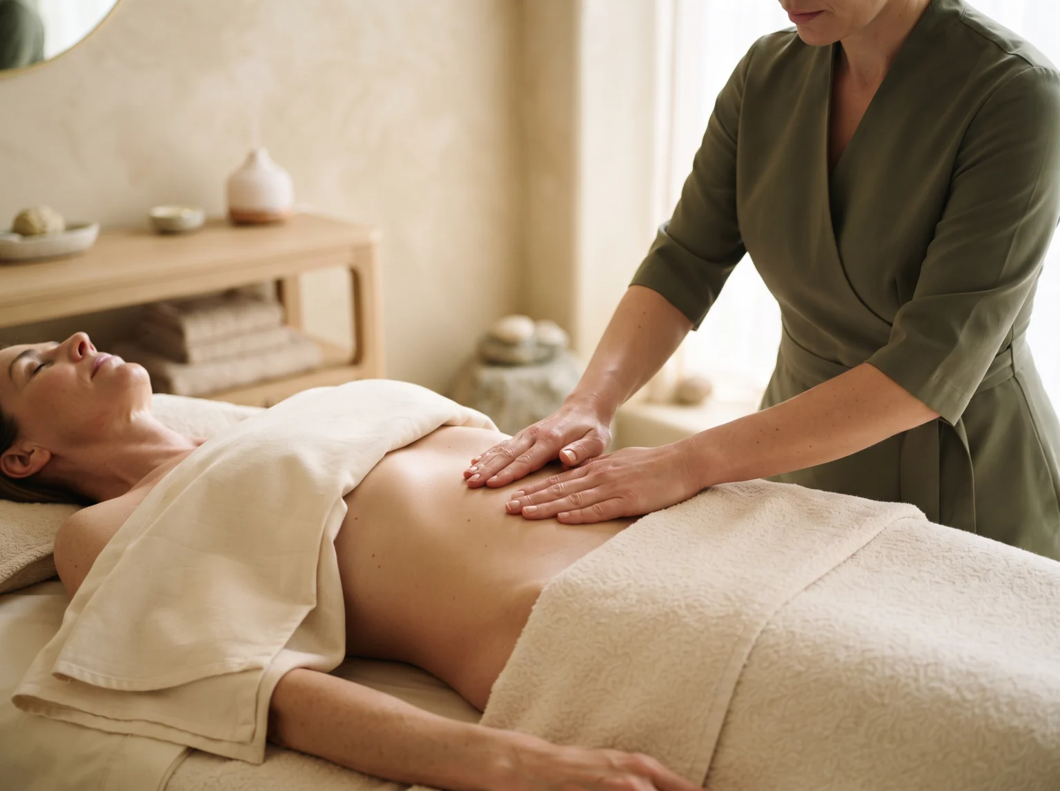 Personalised lymphatic drainage massage consultation in Marylebone London