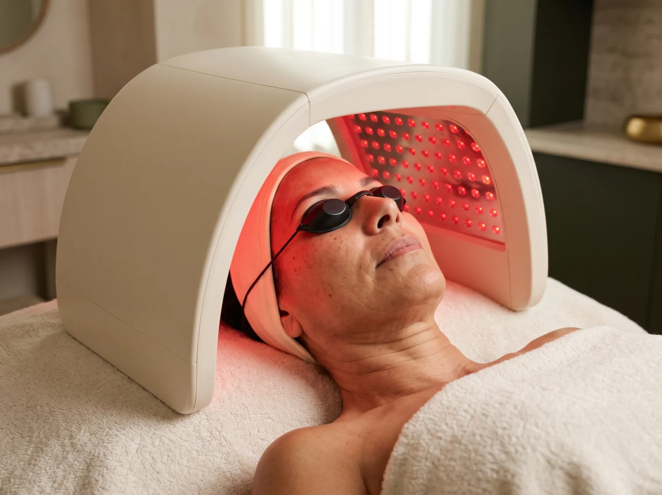 Personalised photobiomodulation facial consultation in Marylebone London